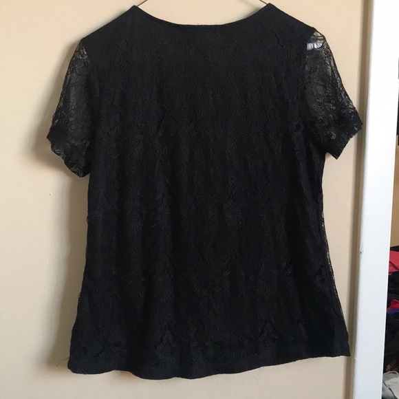 Black lace women’s top - Picture 2 of 3